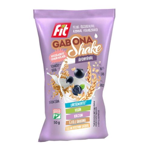 Fit gabona shake áfonyával laktózmentes 50 gr