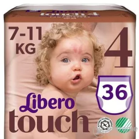 Libero touch 4 7-11 kg nadrágpelenka 36 darab/csom