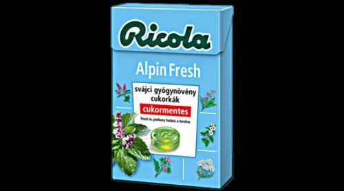 Ricola alpin fresh gyógynövényes cukormentes cukorka 40 gr