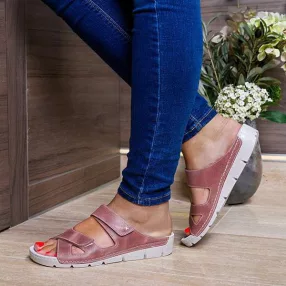   Batz Emilia női papucs flexibilis talpszerkezet fehér, fekete, violet, 36-41