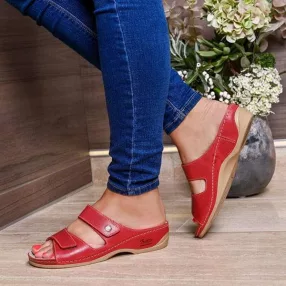 Batz fc06 női papucs gél memory bézs, fehér, piros 36-41