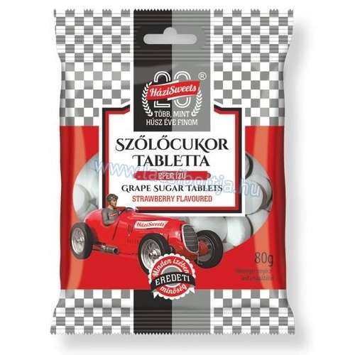 Szőlőcukor pasztilla epres 80 gr házi sweets