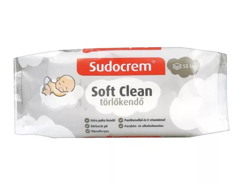 SUDOCREM TÖRLŐKENDŐ SOFT CLEAN 55 DB