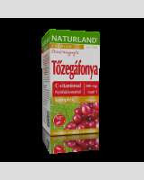 NATURLAND TŐZEGÁFONYA KOMPLEX KAPSZULA + C-VITAMIN 300 MG 30 DB