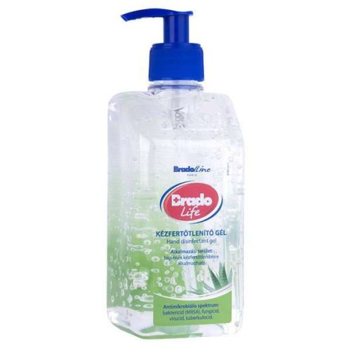 BRADOLIFE ALKOHOLOS KÉZFERTŐTLENÍTŐ GÉL ALOE VERA 500 ML
