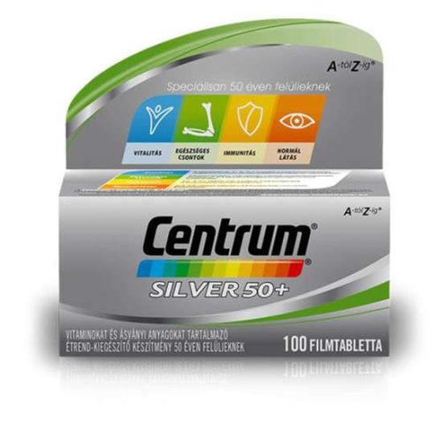 CENTRUM SILVER 50+ FILMTABLETTA 100 DARABOS