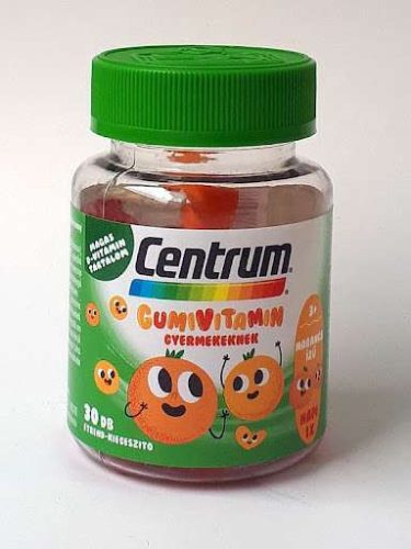 CENTRUM GUMI VITAMIN GYERMEK NARANCS 30 DB