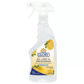   GLORY KÉZ-ESZKÖZ ÉS FELÜLET FERTŐTLENÍTŐ SPRAY 500 ML CITROM ILLAT
