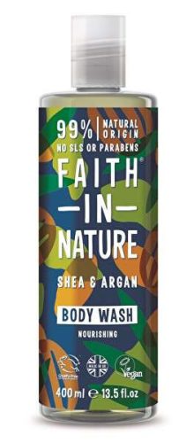 SHEA VAJ ÉS ARGÁN OLAJ TUS ÉS HABFÜRDŐ 400ML (FAITH IN NATURE)