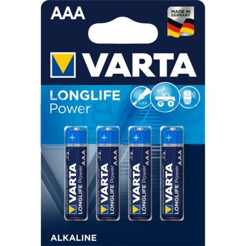 VARTA LONG POWER AAA MIKRO ELEM 4 DARABOS