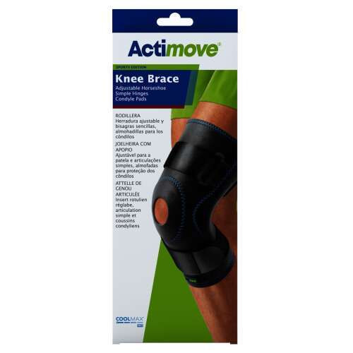 ACTIMOVE S-ES KÖRBETEKERHETŐ CSUKLÓS PÁRNÁZOTT TÉRDRÖGZÍTŐ 35,5-40,5 CM