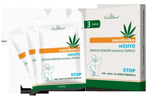 CANNADERM MENTHOLKA HŰSÍTŐ TAPASZ 3 DB-OS