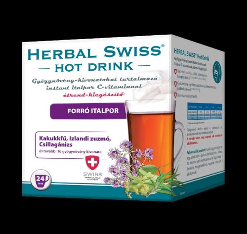 HERBAL SWISS FORRÓ INSTANT ITALPOR HOT DRINK 24 DARABOS