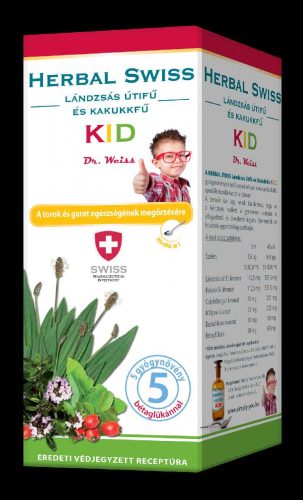 HERBAL SWISS KID FOLYÉKONY ÉTRENDKIEGÉSZÍTŐ 300 ML (TOROK,GARAT)