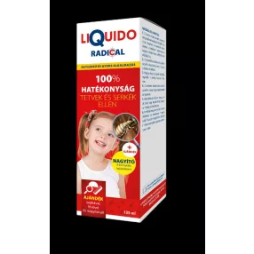   LIQUIDO RADICAL TETVEK ÉS SERKÉK ELLEN SAMPON 125 ML + AJÁNDÉK SAPKA FÉSŰ NAGYÍTÓ
