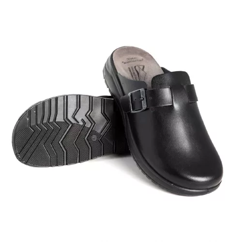 Batz Mark Férfi Comfort Papucs Opcionálisan cserélhető talpbetét lehetőség Fekete 41-46