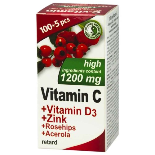 DR.CHEN C-VITAMIN+D3+CINK+ACEROLA+CSIPKEBOGYÓ 1200 MG 105 DB