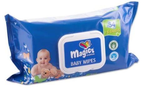 DAILEE MAGICS BABY TÖRLŐKENDŐ 64+8 DARAB/CSOMAG 12DB/#