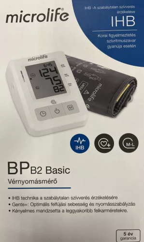 MICROLIFE BP B2 BASIC40 FELKAROS AUTOMATA VÉRNYOMÁSMÉRŐ JUBILEUMI