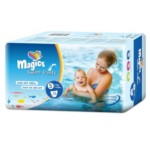 MAGICS ÚSZÓPELENKA S MÉRET 3-8 KG 12 DB/CS SWIMPANTS