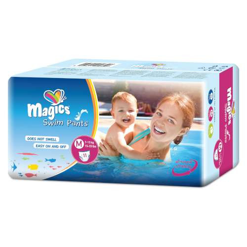 MAGICS ÚSZÓPELENKA M MÉRET 7-15 KG 11 DB/CS SWIMPANTS