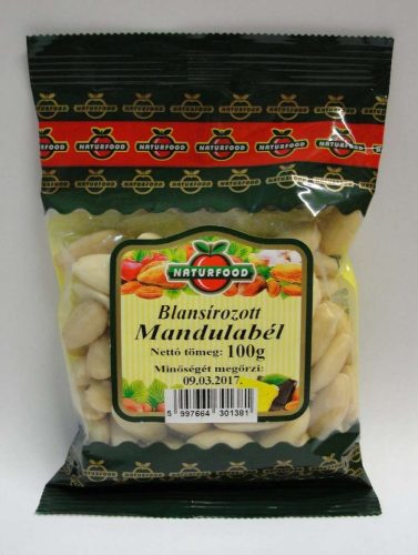 NATURFOOD MANDULABÉL BLANSÍROZOTT 100 GR