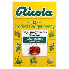 RICOLA EREDETI GYÓGYNÖVÉNYES CUKORKA 40 GR