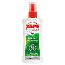 VAPE DERM HERBAL PUMPÁS SZÚNYOG ÉS KULLANCSRIASZTÓ SPRAY 100 ML