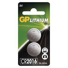 GP LITIUM GOMBELEM CR2016 2DB/CS