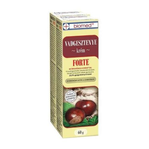 BIOMED VADGESZTENYE KRÉM FORTE DUPLA 60 + 60 GR VISSZERES LÁBRA