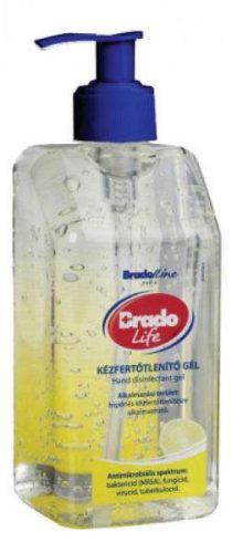 BRADOLIFE ALKOHOLOS KÉZFERTŐTLENÍTŐ GÉL CITROM 500 ML