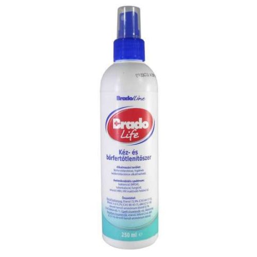 BRADOLIFE KÉZ ÉS BŐRFERTŐTLENÍTŐ 250 ML PUMPÁS