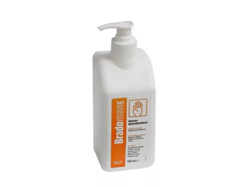 BRADOMAN SOFT HIGIÉNIÁS BŐRFERTŐTLENÍTŐ 500 ML PUMPÁS
