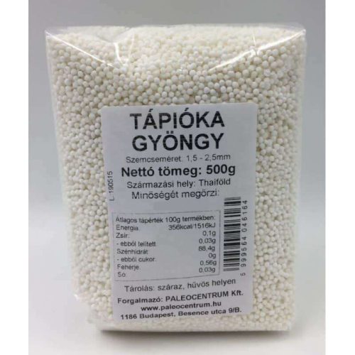 PALEOLIT TÁPIÓKA GYÖNGY 500 GR