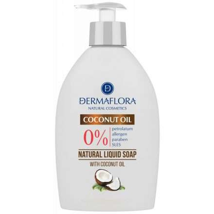 DERMAFLORA 0% FOLYÉKONY SZAPPAN 400 ML KÓKUSZOLAJ