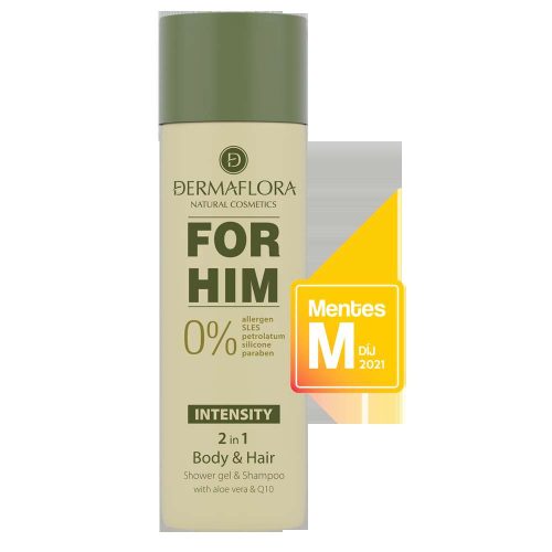 DERMAFLORA NATURAL 0% TUSFÜRDŐ ÉS SAMPON 250 ML INTENSITY FOR HIM