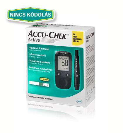 ACCU-CHEK ACTIVE VÉRCUKORSZINTMÉRŐ KÉSZÜLÉK KIT ÚJ