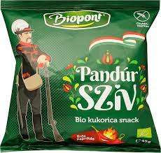 BIOPONT BIO KUKORICÁS SNACK PANDÚR SZÍV ERŐSPAPRIKÁS 45 GR GM