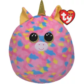   TY SQUISH-A-BOSS PÁRNA ALAKÚ PLÜSS FIGURA PÖTTYÖS UNIKORNIS 22 CM
