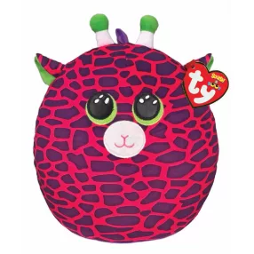   TY SQUISH-A-BOSS PÁRNA ALAKÚ PLÜSS FIGURA GILBERT RÓZSASZÍN ZSIRÁF 22 CM