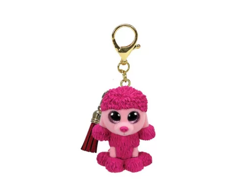 TY MINI BOOS CLIP MŰANYAG FIGURA PATSY RÓZSASZÍN PUDLI