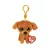 TY BOOS PLÜSSFIGURA CLIP 8,5 CM ZUZU BARNA KUTYA