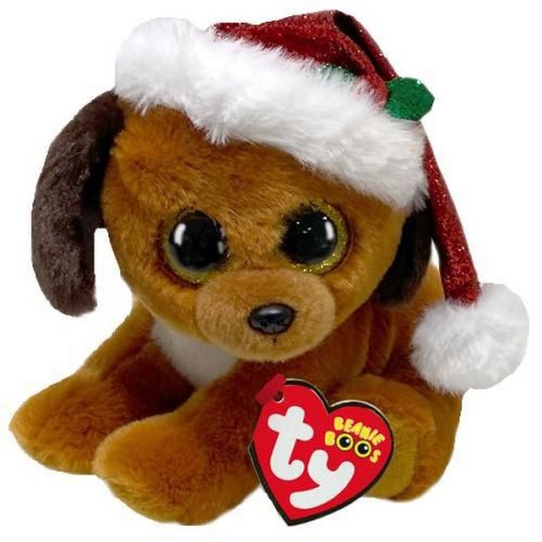 TY BOOS PLÜSSFIGURA 15 CM HOWLIDAYS SAPKÁS KUTYA