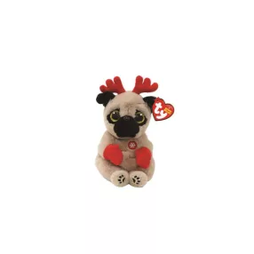 TY BOOS PLÜSSFIGURA 15 CM MITTENS BARNA KUTYA