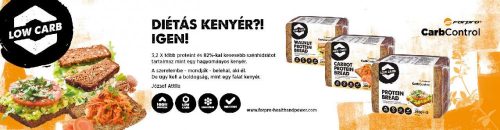 FORPRO LOW CARB FEHÉRJE KENYÉR DIÓS CSÖKKENTETT SZÉNHIDRÁT 250 GR