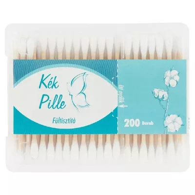 FÜLTISZTÍTÓ PÁLCIKA 200 DB DOBOZOS KÉK PILLE