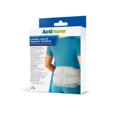 ACTIMOVE S-ES LUMBAR SACRAL DERÉKTÁMASZTÓ ÖV NYOMÓPÁRNÁVAL 70-80 CM