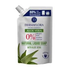   DERMAFLORA 0% FOLYÉKONY SZAPPAN UTÁNTÖLTŐ 800 ML ALOE VERA