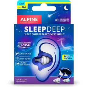   FÜLDUGÓ ALPINE SLEEP DEEP MULTIPACK ALVÁSHOZ M-L MÉRETBEN (2PÁR)