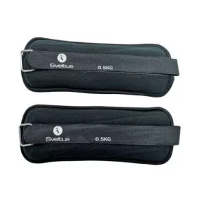   THERA-BAND SVELTUS 0,5 KG 2 DARABOS TÉPŐZÁRAS SÚLY FEKETE